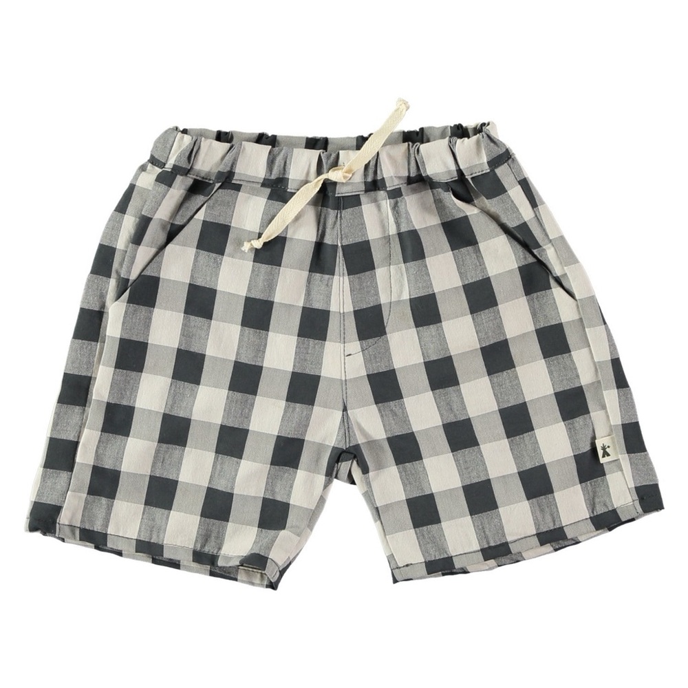 PETIT INDI • Bermuda Pant Shorts Vintage Black Ivory Made In Barcelona